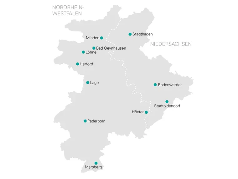 Großes Glasfasernetz in Ostwestfalen und Niedersachsen. Großes Glasfasernetz in Ostwestfalen und Niedersachsen.
