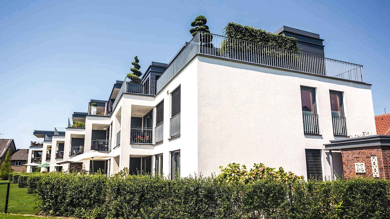 ESW GK Waerme Umwelt Reihenhäuser mit Garten